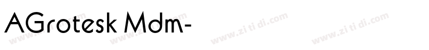 AGrotesk Mdm字体转换